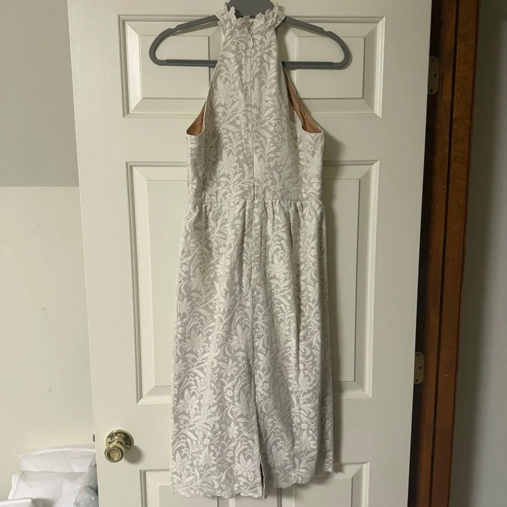 Eddy Ilona Midi Dress Ivory Crochet Lace Small - Picture 6 of 7